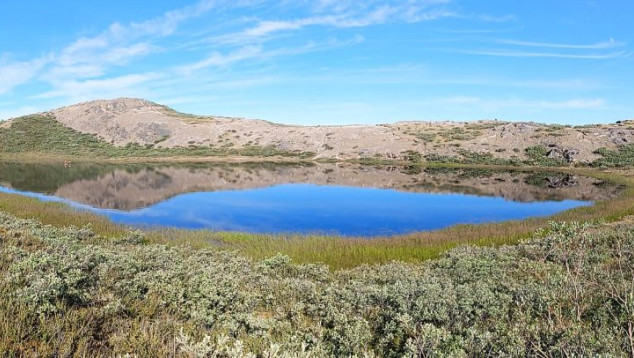 small lake in Greenland